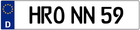 Trailer License Plate